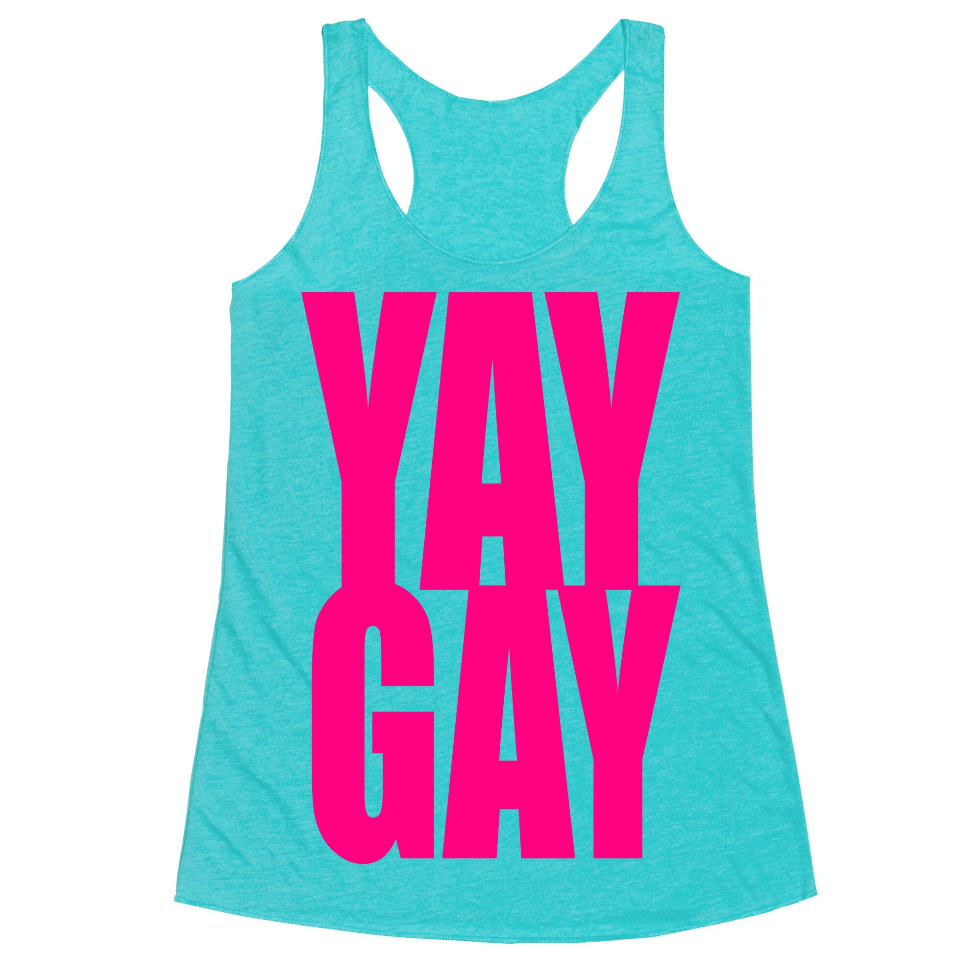 Yay Gay Racerback Tank